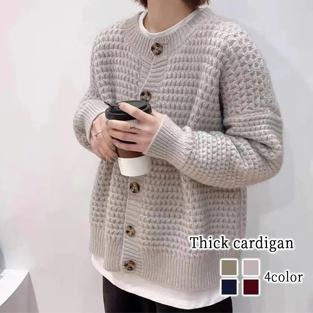 カーディガン レディース 肉厚カーディガン ニット 生地 きれいめ ゆったり 秋 ブラック 暖かい ジャケット Vネック 厚手 ケーブル ロング あったか ショート丈 丸首 人気 ベージュ オフィス3