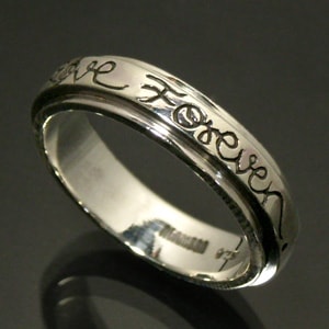 シルバー925 LOVE FOREVER シルバーリング 7 21号 シルバー925