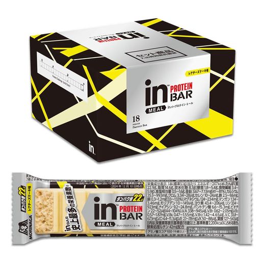 INバープロテインミール 18本 プロテインバー INバー チョコバー タンパク質22G ビタミン13種 ミネラル11種 Eルチン 森永製菓