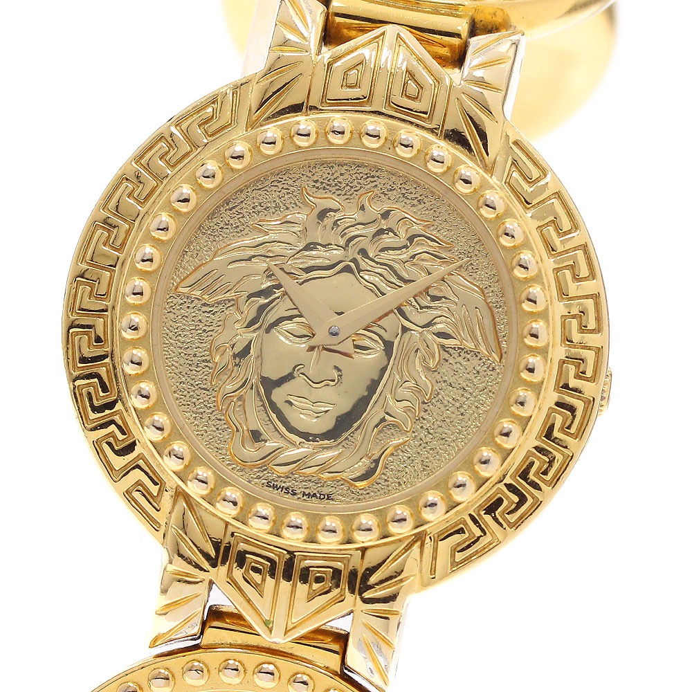 ヴェルサーチ VERSACE 7008002 メデューサ コインウォッチ クォーツ レディース 内箱付き_958061【中古】
