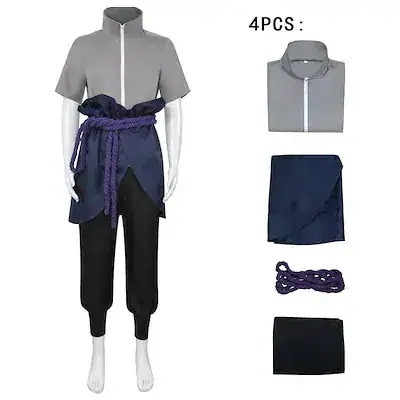 ナルトコスプレ 疾風伝 うちはサスケ コスプレ NARUTO衣装コスチューム コスチューム ハロウィン 変装 仮装 パーティー 文化祭 かつら期間限定30%