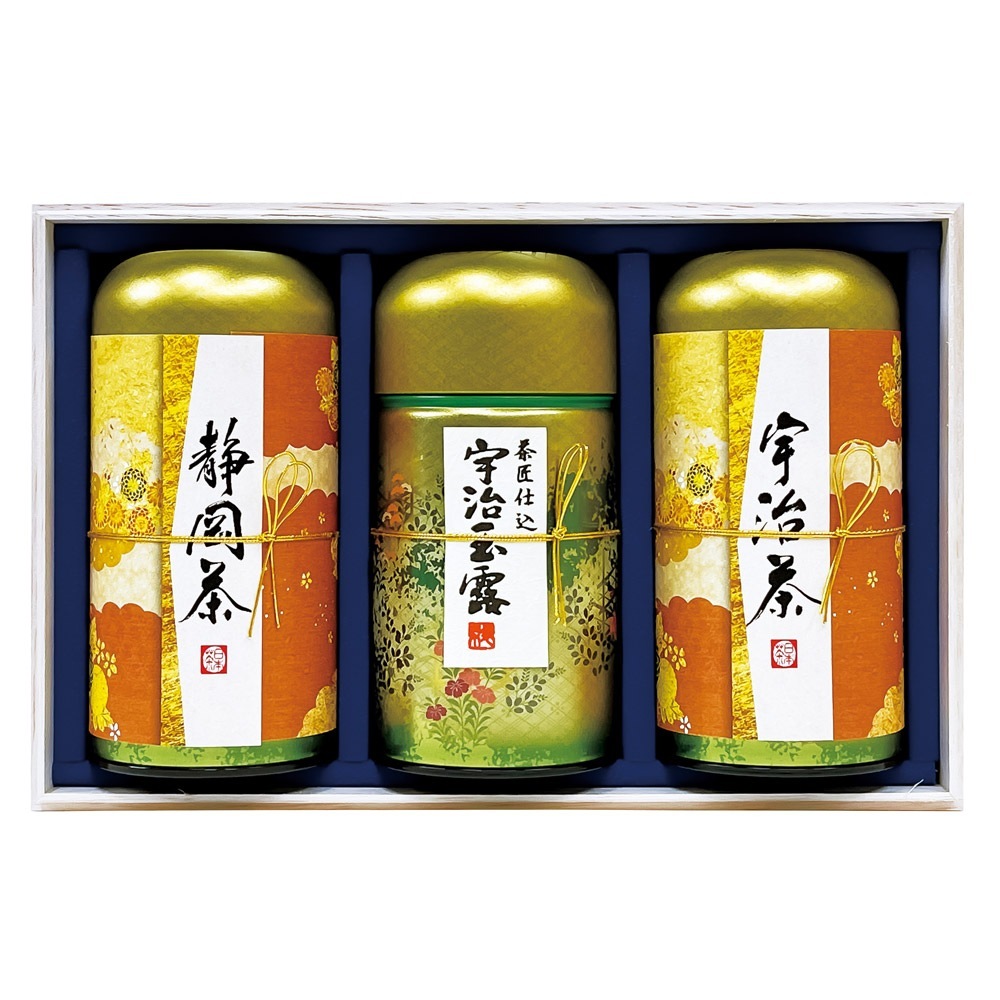 宇治森徳 産地銘茶詰合せ AKU-100A B152-063 ラッピング無料 のし無料 メッセージカード無料 お茶 銘茶 ギフト 詰め合わせ ギフトセット B51