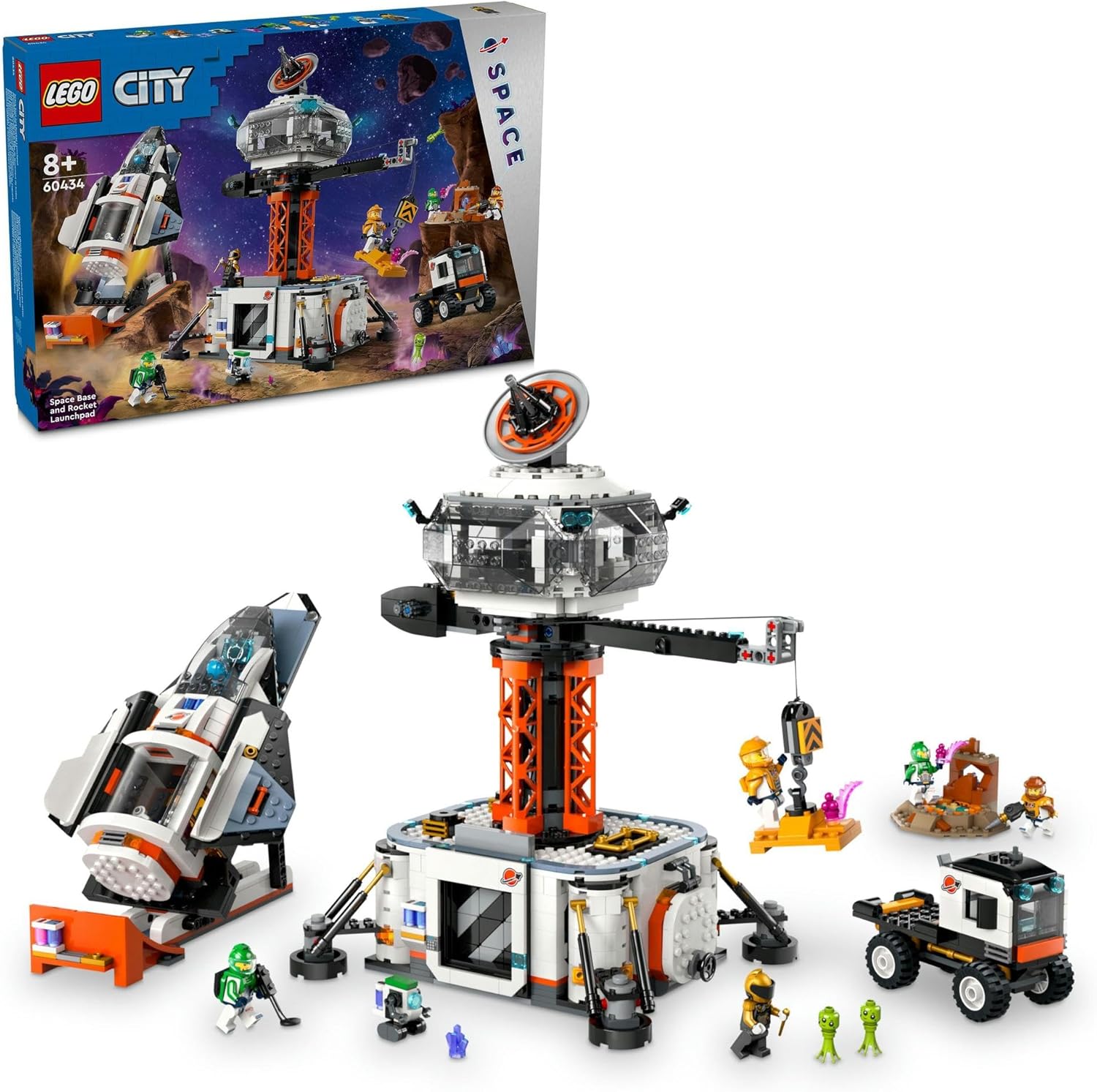 レゴ LEGO シティ 宇宙基地とロケット発射台 60434 おもちゃ 玩具 プレゼント 誕生日 ブロック クリスマス 男の子 女の子 子供 8歳 9歳 10歳 小学生 宇宙