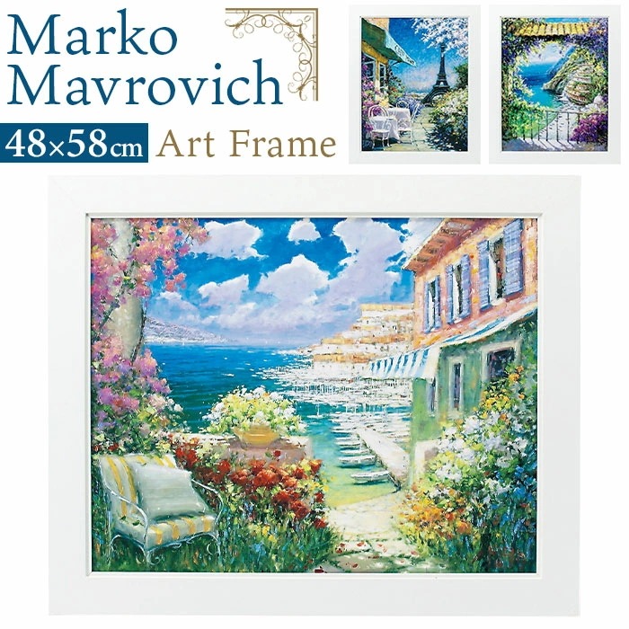 アートフレーム 通販 日本 壁飾り 壁掛けアート 絵画 W58x H48cm おしゃれ かわいい アートポスター 風景画 額入り 飾る 玄関 リビング 寝室 新生活 結婚祝い インテリア モダン 開店 6,452円