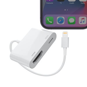 【2024 MFi認証】iPhone hdmi変換ケーブル Lightning HDMI 変換アダプタ ミラーリング iPhone/iPad スマホ を tv に 映す 1080P遅延なし 音声同期出