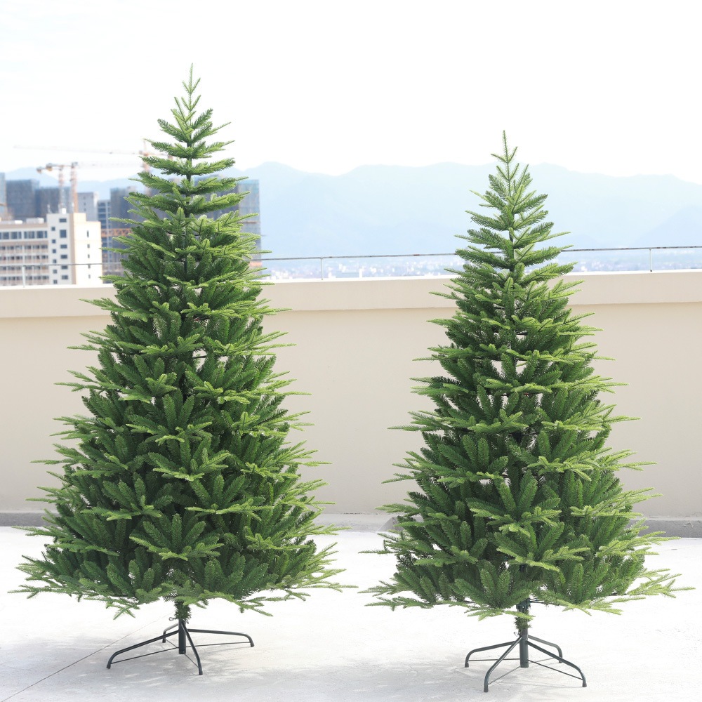 クリスマスオーナメント暗号化pe/pvc混合クリスマスツリーウィンドウ装飾