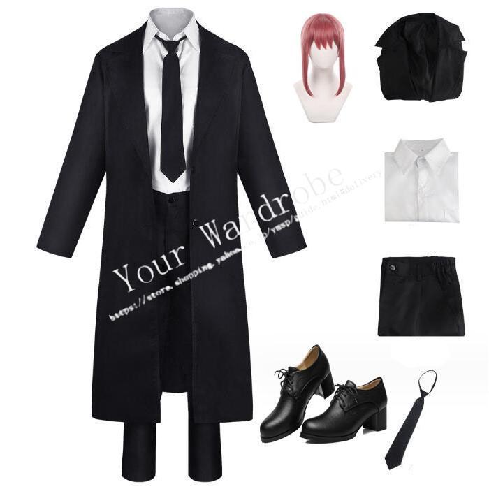 チェンソーマン マキマ コスプレ衣装 ウィッグ 靴 コスチューム イベントcos アニメ ハロウィン仮装 クリスマス変装