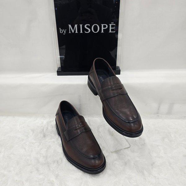 By 男性モダンペニーローファー 122HT239SS003 DBROWN 2 JJ