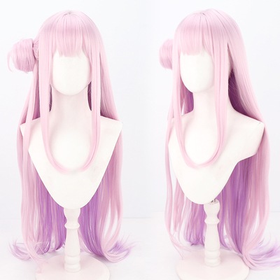 ブルーアーカイブ 聖園ミカ コスプレウィッグ ネット付き 人工髪