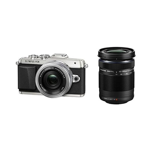 【中古】OLYMPUS PEN E-PL7 EZダブルズームキット シルバー ミラーレス一眼 E-PL7 EZ DZKIT SLV