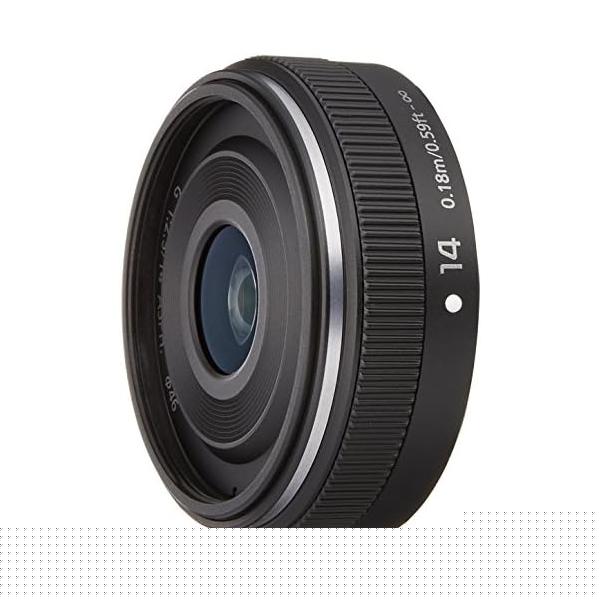 【中古】パナソニック 単焦点 広角レンズ マイクロフォーサーズ用 ルミックス G 14mm/F2.5 ASPH. ブラック H-H014A-K