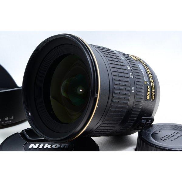 【中古】ニコン Nikon AF-S NIKKOR 12-24mm f/4 G ED DX 美品 超広角ズームレンズ 望遠 ズームレンズ 前後キャップ付き
