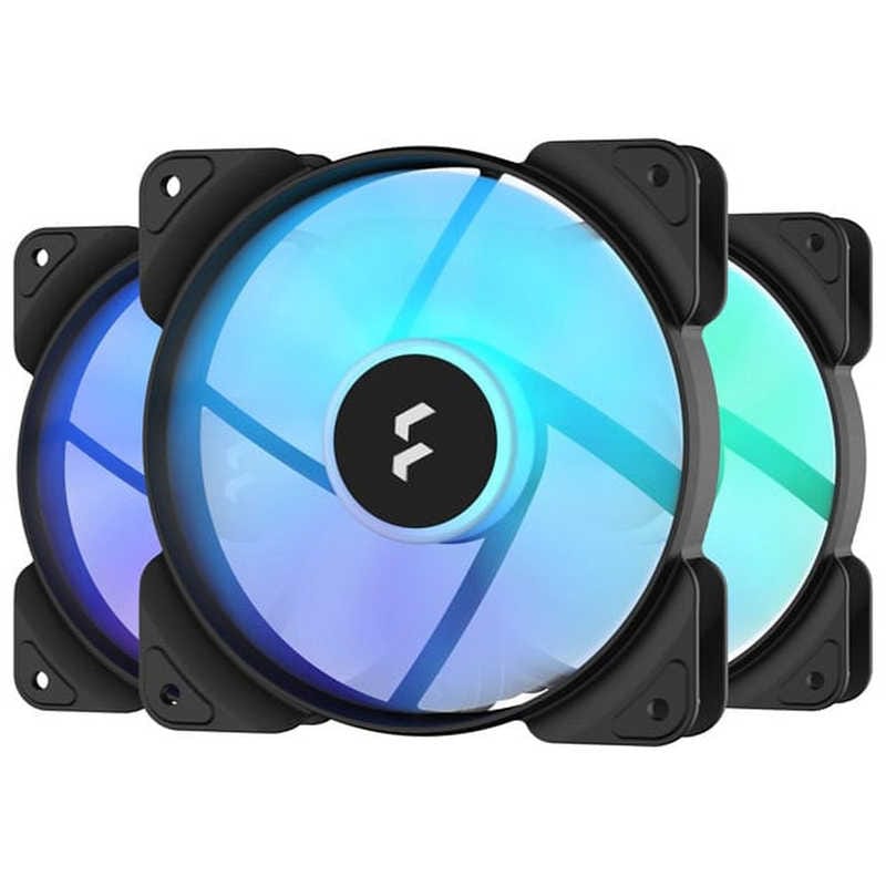 FRACTALDESIGN　ケースファン ［120mm/2000RPM］ Aspect 12 RGB PWM Black Frame 3-Pack　FD-F-AS1-1207