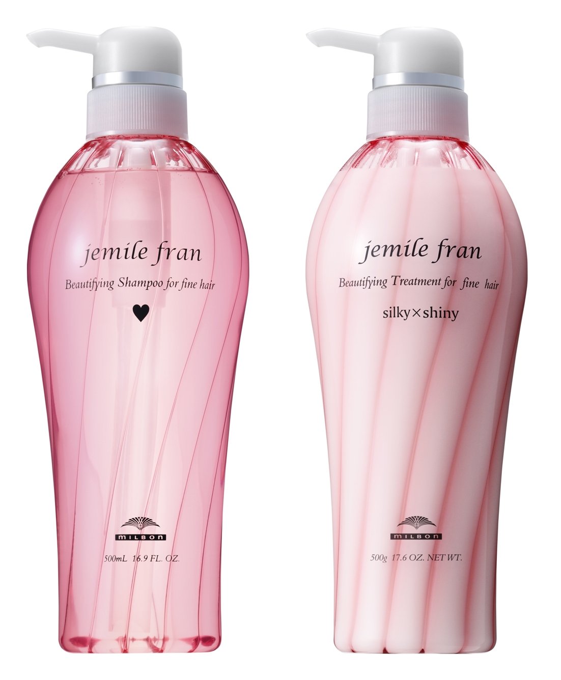 ミルボン ジェミールフラン シャンプー ハート H 500ml トリートメント シルキーシャイニー 500g セット