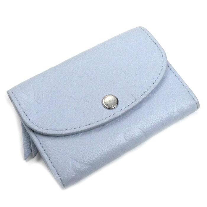 LOUIS VUITTON ルイ・ヴィトン ポルトモネ・ロザリ コインケース モノグラム アンプラント ウォッシュドブルー M83641 IC レディース 中古
