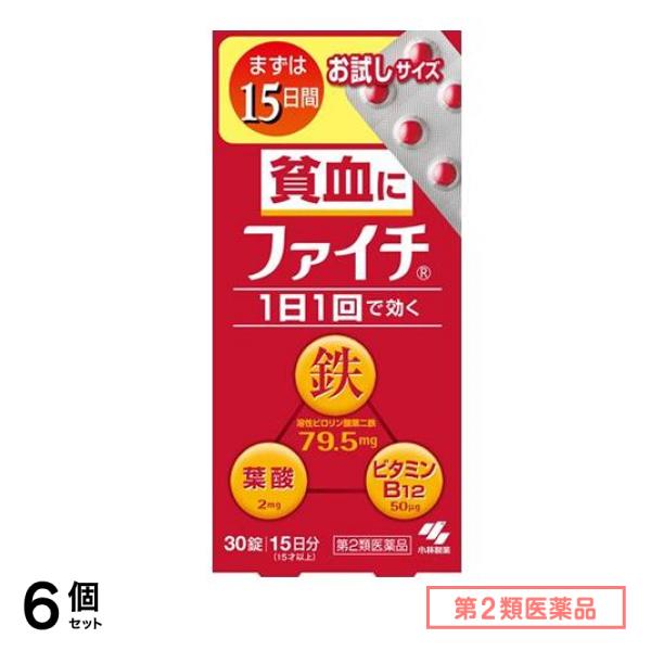 第２類医薬品 ファイチ 30錠 6個セット