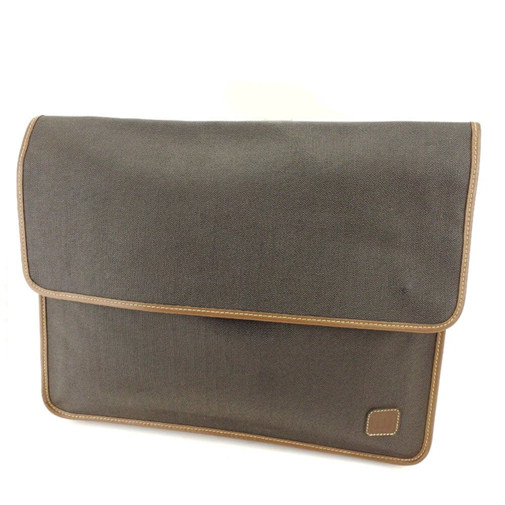 クラッチバッグ ビジネスバッグ グレー 灰色 ブラウン 中古
