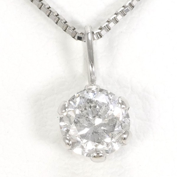 PT900 プラチナ PT850 ネックレス ダイヤ 0.38 約39cm ジュエリー 中古