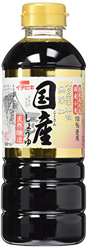 他サイト： イチビキ 無添加 国産しょうゆ 500ml×4個の商品画像