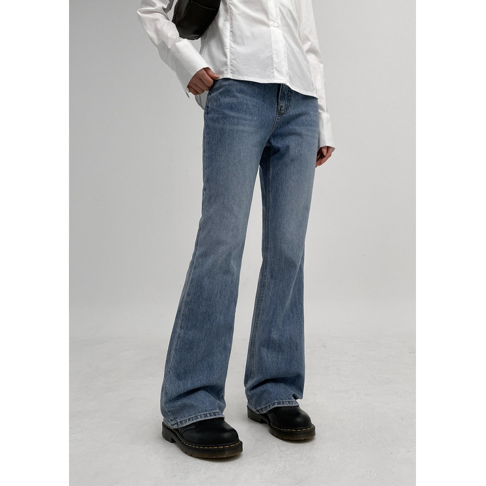 ブラックアップ [B-デニム] ソリッドブーツ-カット 019