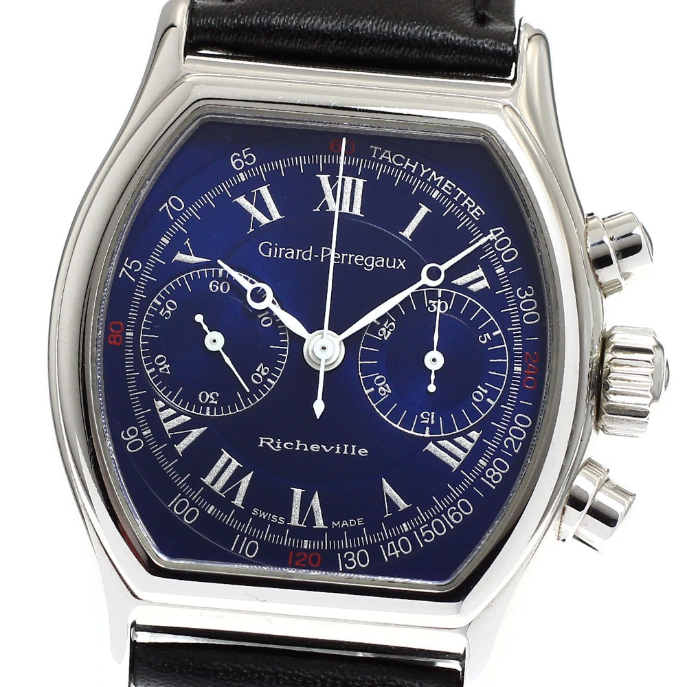 ジラール・ペルゴ GIRARD PERREGAUX 2710 リシュビル クロノグラフ 手巻き メンズ _921450【中古】