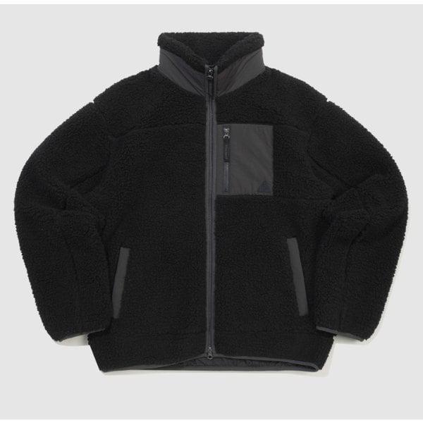 共用フリースルーズフィットジャケット B1 QQ423LJKO1 BLK DKK IVY