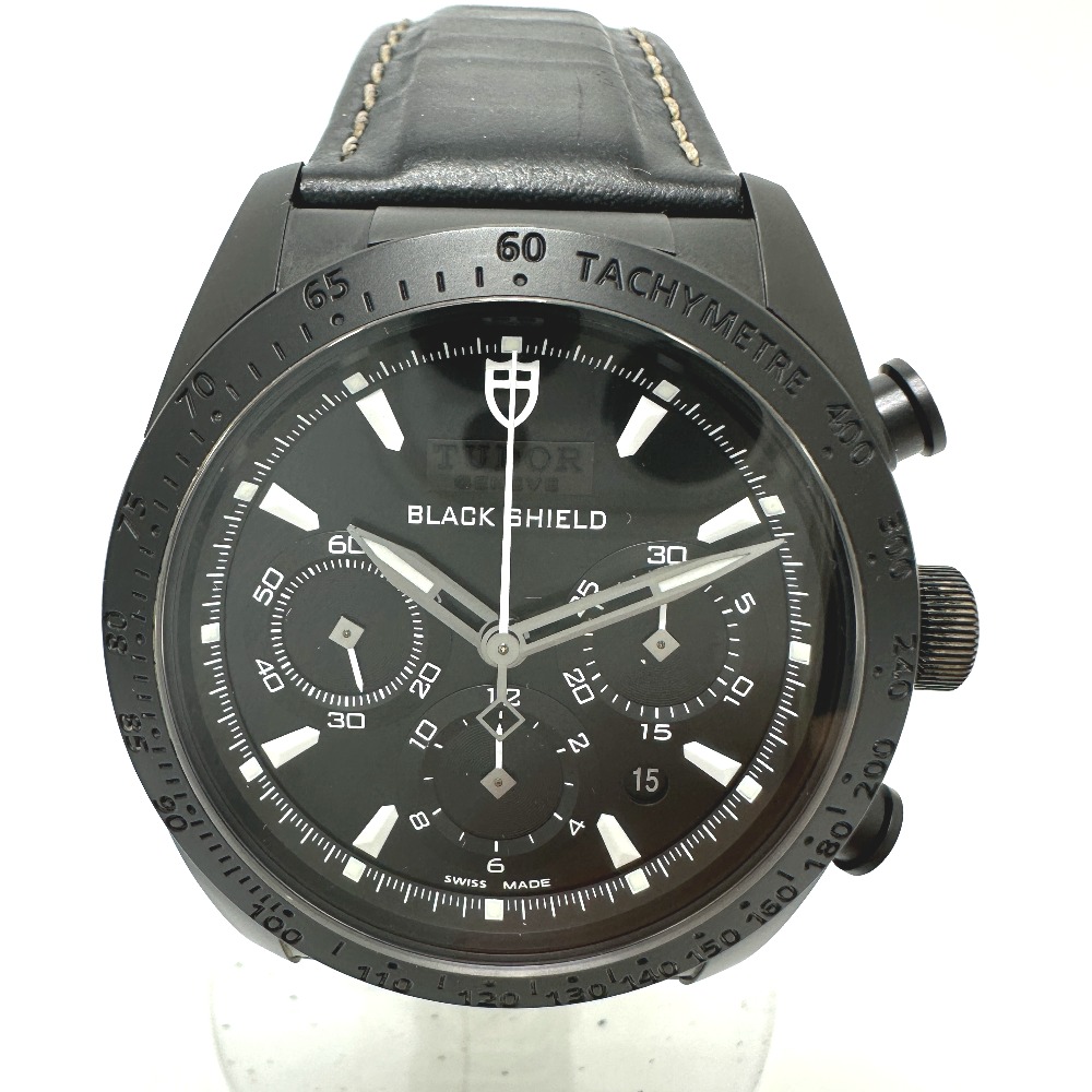 腕時計 42000CN ファストライダー ブラックシールド 自動巻き デイト ブラックセラミック ブラック