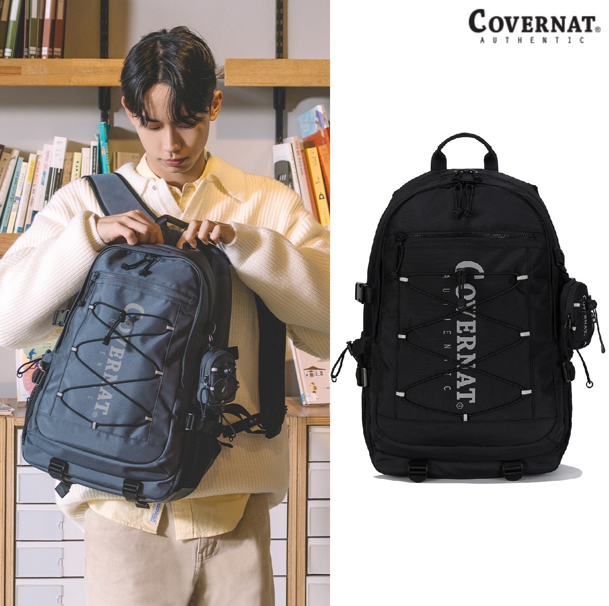 New Authentic Backpack 31L 2color 新商品 新学期 韓国人気 男女共用 カップルアイテム ストリートファッション