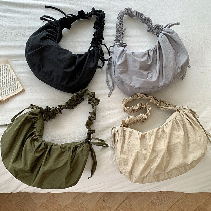 ギャザーリボンショルダーバッグ (T)