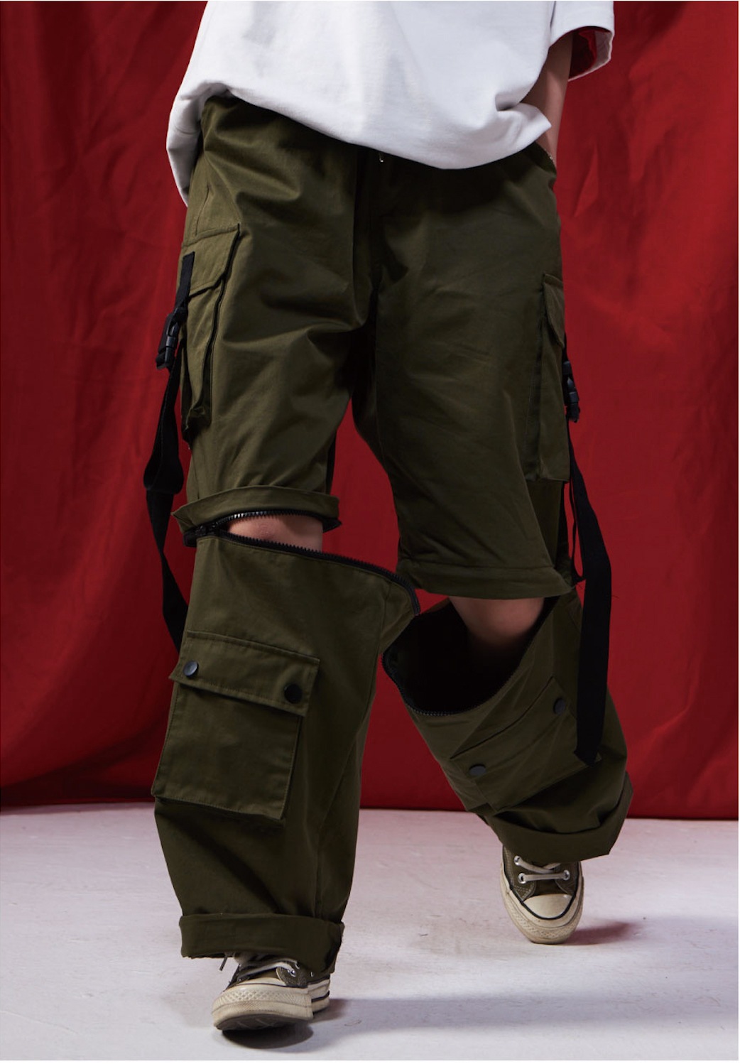 新入荷数少ない 2022夏 ゆったり オリジナル両用ズボン 男女兼用