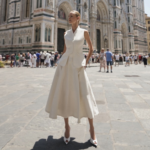 TP9148 ブラウス スカート セット