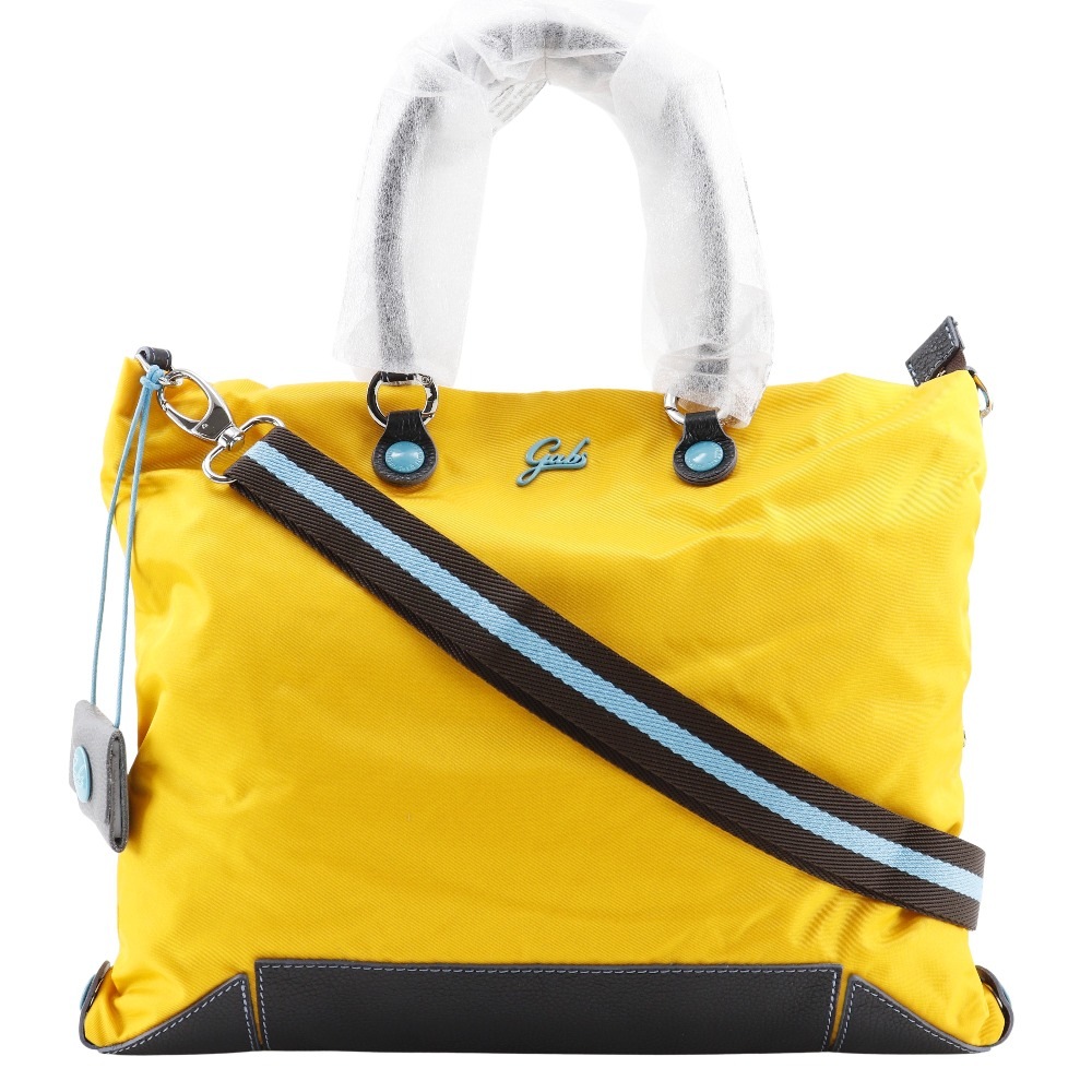 アレサ 2WAYショルダー ショルダーバッグ ナイロン 黄 レディース 中古品 A+ランク