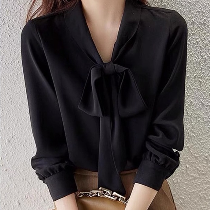 トップス シャツ ブラウス 袖あり 7分袖 七分袖 Vネック 襟なし リボン 薄手 大人可愛い きれいめ シンプル 大人 上品 おしゃれ お洒落 大人可愛い 大人女子 エレガント フォーマル 無地 春