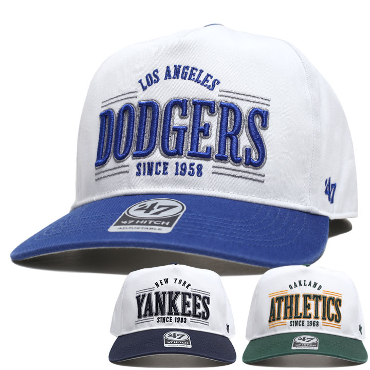 7 キャップ メンズ 春夏秋冬用 全3種 大きいサイズ MLB ヤンキース ドジャース LA yankees ロゴ 47brand フォーティセブン HITCH