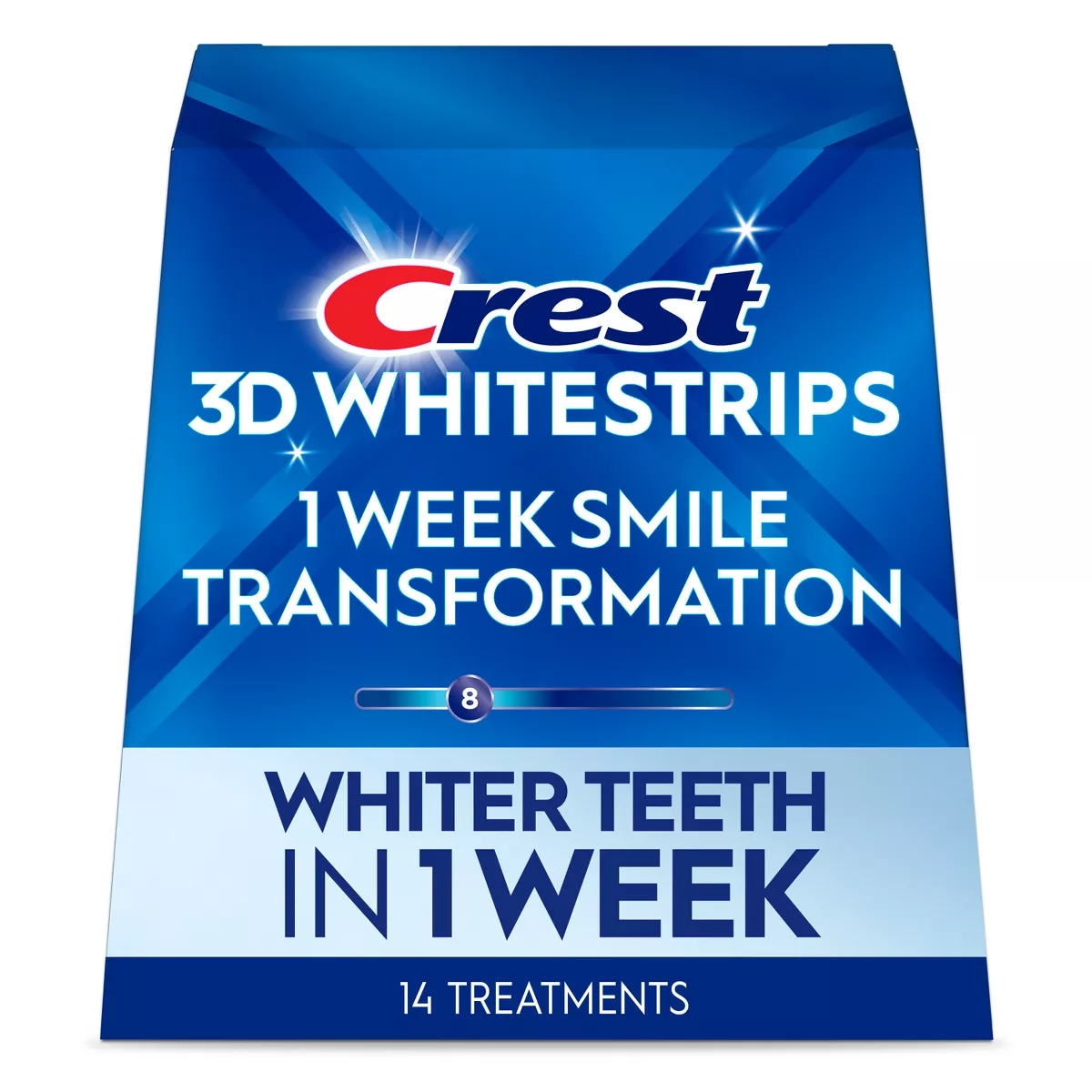 Crest 3D Whitestrips 1 Week Smile Transformation At-home Teeth Whitening Kit - 14 Treatments