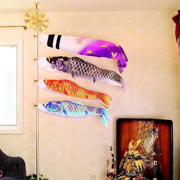 鯉のぼり こいのぼり鯉のぼり 室内用こいのぼり 室内用マンションスタンド付き大空鯉コンパクト ミニ新