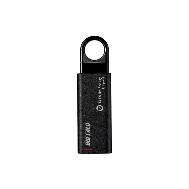 バッファロー セキュリティー USBメモリー 64GB USB3.2 Gen1 DiXiM Security Endpoint搭載 ウイルスチェック パスワードロック ノック式 RUF3-KEV64G