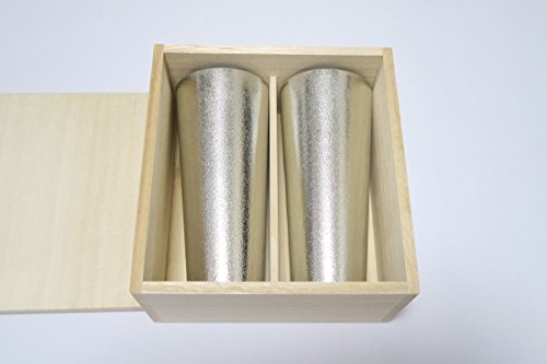 独特な店 能作 ビアカップ-L 2個セット（桐箱入） e00127 グラス