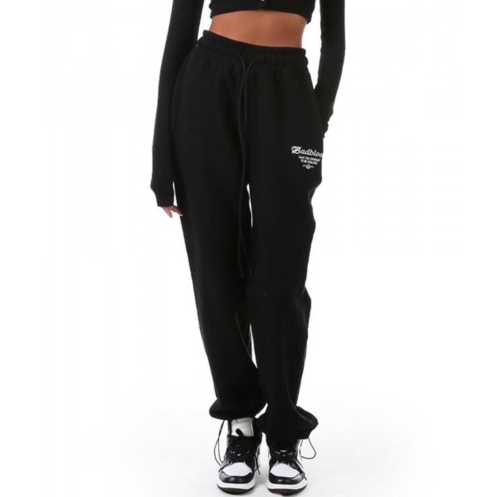 BADBLOOD Logo 2 way jogger trousers black w-pts20-085