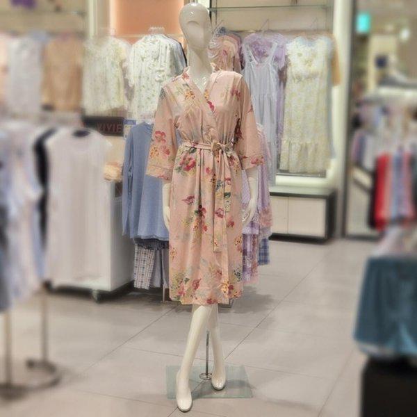 AK盆唐店 50D ポリスパン フラワープリント 女性用ガウン GW8882E