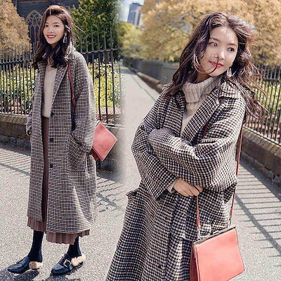グレンチェック チェスターコート 千鳥柄 ラシャコート ベルト付き レディース テーラードジャケット ショート丈 アウター 秋物 エレガント 通勤 オフィス Qoo10] チェスターコート レディース ラシャコー