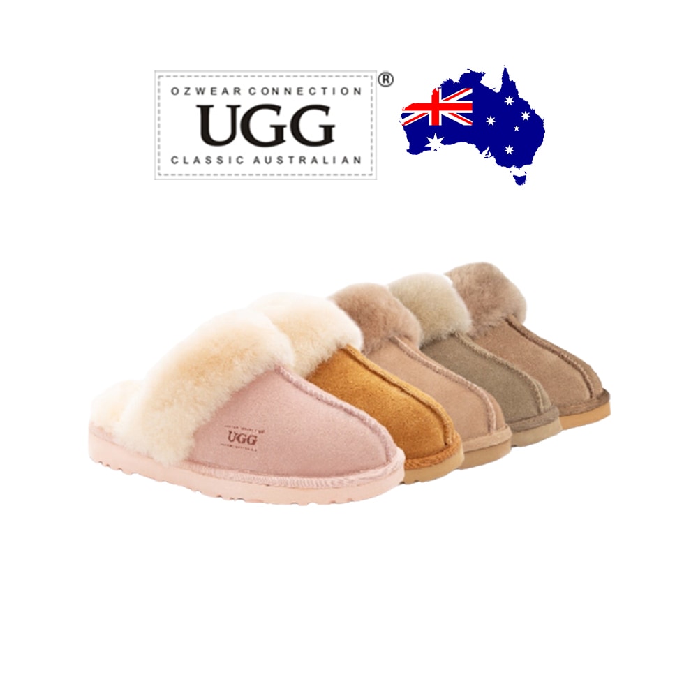 男女共用 羊革 スリッパ by OZWEAR Australia