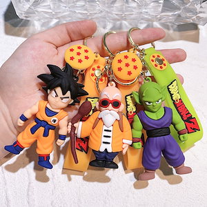 非売品　ドラゴンボール　ワンピース　デフォルメツインキーホルダー ワンピース ドラゴンボール デフォルメツインキーホルダー