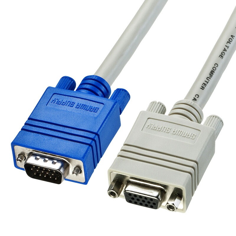 （まとめ買い）ディスプレイ延長ケーブル 複合同軸 アナログRGB 延長 1.5m KC-VEN15K [x3]