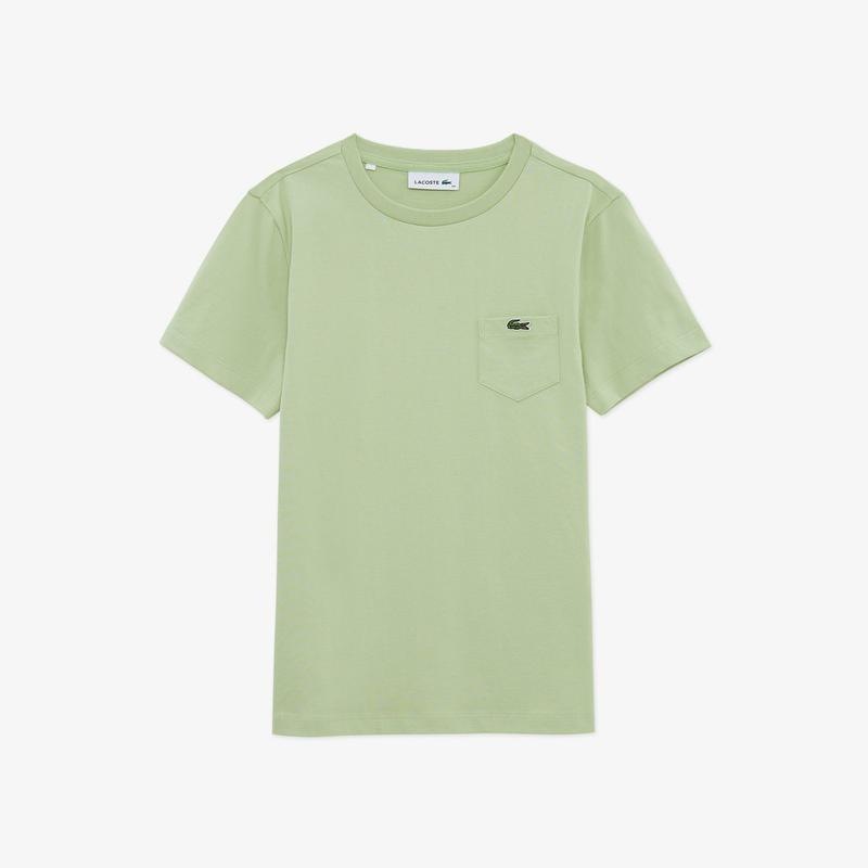 （女性）26SS ベーシックポケット半袖Tシャツ TF556E-56G UYB（ライトオリーブ）