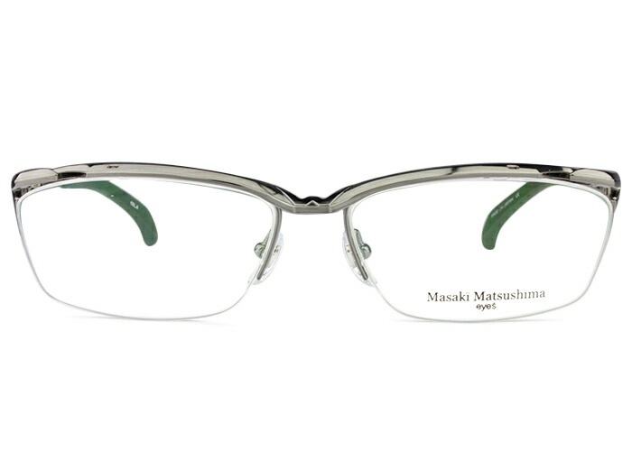 メガネ mf-1241 c.4 mf1 ガンメタル スクエア ハーフリム ナイロール メンズ