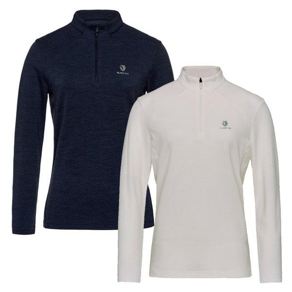 女性レジャー登山Tシャツ メリノウールジップアップ長袖Tシャツ2 1BYZTFU507