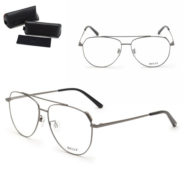 フレーム BY5035H/V-008-57 フレーム メガネ 眼鏡 フレームのみ ノーズパッド メンズ レディース ガンメタル