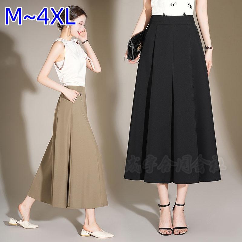 新しい秋のスタイル ワイドパンツ フレアパンツ レディース ボトムス プリーツ キュロット ウエストゴム バギーパンツ ガウチョパンツ Aライン ミモレ丈 ゆったり 体型カバー Lucky Shop