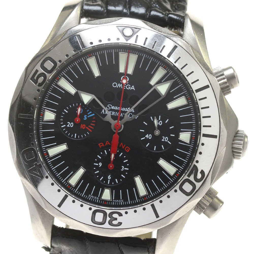 オメガ OMEGA 2269.50 シーマスター300 アメリカズカップ クロノグラフ 自動巻き メンズ _845938【中古】